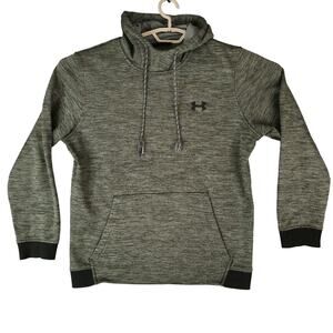 Under Armour Hoodie Men's Fleece Twist Hoodie Loose Fit Green Size Medium